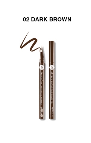 Bút Kẻ Mắt Dạ Dễ Kẻ Sắc Nét Lâu Phai Chống Lem Absolute Newyork Stroked Pro Brush Eyeliner Pen ABEP