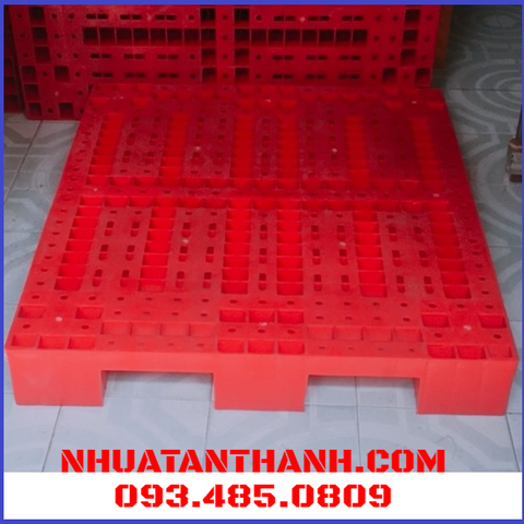 PALLET NHỰA MÀU ĐỎ 1200X1000X150 MM