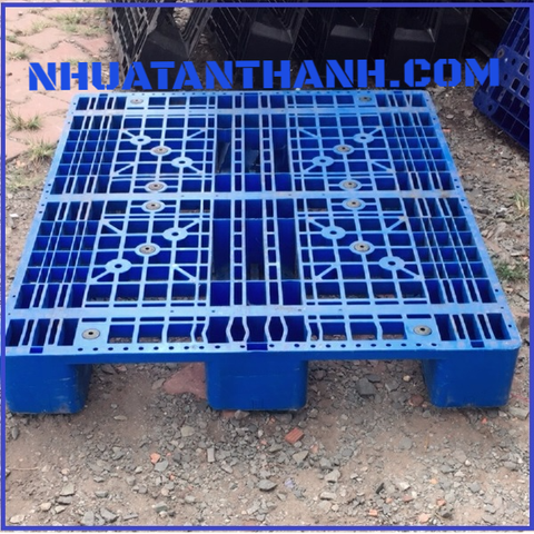 PALLET NHỰA CŨ 1200X1000X150 MM MÀU XANH