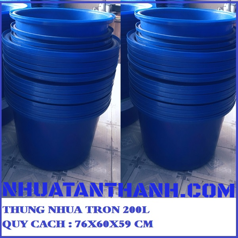 THÙNG NHỰA TRÒN 200L