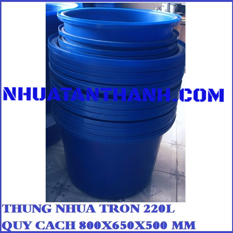 THÙNG NHỰA TRÒN 220L