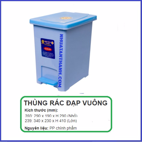 THÙNG RÁC VĂN PHÒNG THÙNG RÁC ĐẠP VUÔNG