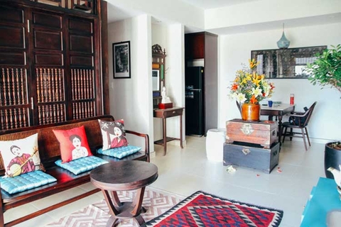 Mẫu thiết kế nội thất căn hộ mang vẻ đẹp truyền thống