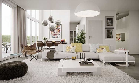 Thiết kế nội thất mang phong cách hiện đại