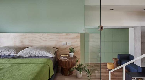 Ngôi nhà thiết kế đẹp với màu xanh matcha quyến rũ