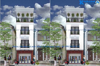 Thi công nhà phố 3x16m 4 tầng để ở tại Mai Động Hà Nội