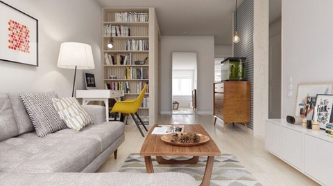 Thiết kế nội thất căn hộ chung cư 60m2 cho gia đình trẻ