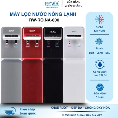 Máy Lọc Nước Nóng Lạnh Rewa RW-RO.NA-800 Hàng Chính Hãng