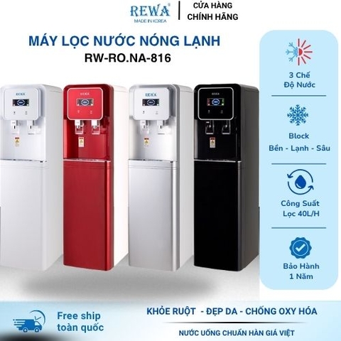 Máy Lọc Nước Nóng Lạnh REWA RW-RO.NA-816 Hàng Chính Hãng