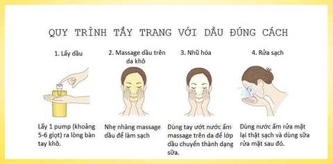 Cách dùng dầu tẩy trang cho da sạch mịn không nổi mụn