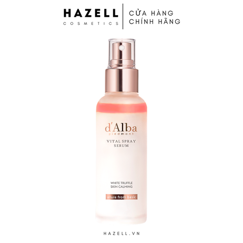 Serum + xịt khoáng + xịt khóa nền d'Alba Vital Spray Serum 100ml (Hồng)