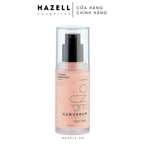 Tinh Chất Chống Nắng Nâng Tone Vely Vely Vitamin Dark Spot Tone Up Sun Serum SPF50+ PA++++ 30ml