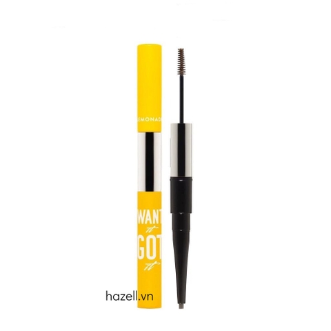 Chì kẻ mày 2 đầu LEMONADE Wigi Dual Eyebrow 2.75g