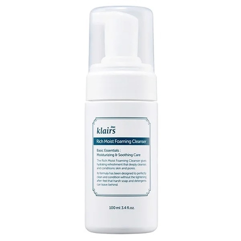 Sữa rửa mặt Dear, Klairs Rich Moist Foaming Cleanser 100ml - HÀNG NHẬP KHẨU - NO.FR02-091227