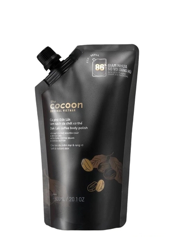 Túi Refill - Tẩy da chết cơ thể cà phê Đắk Lắk Cocoon 600ml