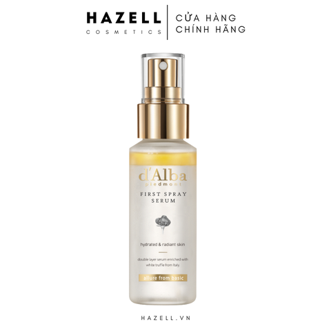 Serum + xịt khoáng + xịt khóa nền d'Alba First Spray Serum 100ml (Vàng)