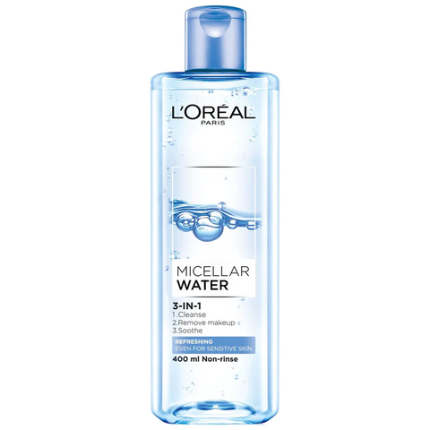 Nước tẩy trang L'Oréal Micellar Water Refreshing 400ml (Xanh nhạt)