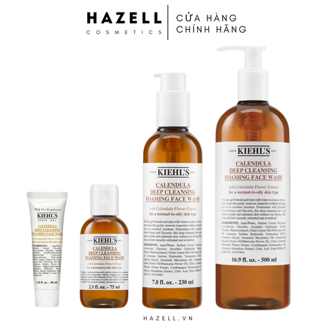 Sữa rửa mặt Kiehl's Calendula Deep Cleansing Foaming Face Wash - HNK