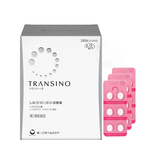 Viên uống trị nám nội tiết Transino II PTP (Trắng)