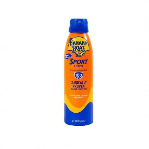 Xịt chống nắng Banana Boat Sport Ultra Sunscreen Continuous Spray SPF 100 PA++++ 170g