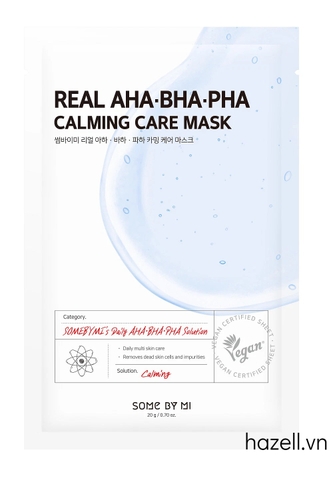 Mặt nạ SOME BY MI Real - AHA-BHA-PHA Calming Care Mask - HÀNG NHẬP KHẨU
