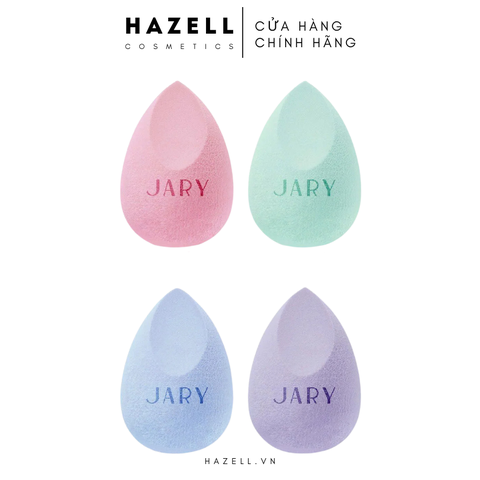 Mút trang điểm Jary Makeup Sponge Fullbox S3 - Quả Olive Cắt Vát Phần Đỉnh - HÀNG NHẬP KHẨU