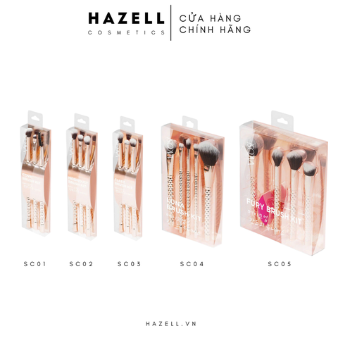 Bộ kit cọ make up Vacosi ( phiên bản Golden Dragon ) - HNK