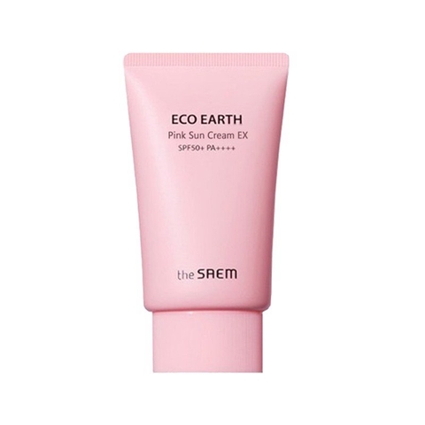 Kem chống nắng The Saem Eco Earth Pink Sun Cream EX SPF50+/PA++++ 50g