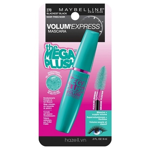 Mascara Maybelline Mega Plus 9ml ( xanh )