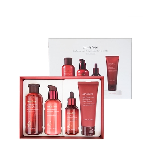 Set chống lão hóa Lựu Đỏ Innisfree Jeju Pomegranate Revitalizing ( 4 sản phẩm )