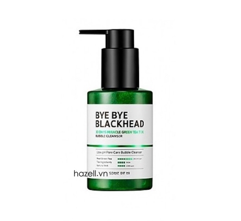 Sữa rửa mặt sủi bọt SOME BY MI Bye Bye Blackhead 30 Days Miracle Grean Tea Tox 120g - HÀNG NHẬP KHẨU