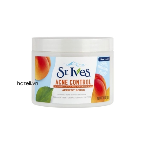 Tẩy da chết ST.Ives Acne Control Apricot Scrub - Hũ 283g - ( Quả Mơ )