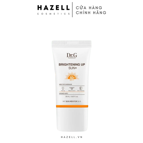 Kem chống nắng Dr.G Brightening Up Sun+ SPF50+ PA+++ 20ml - HÀNG NHẬP KHẨU