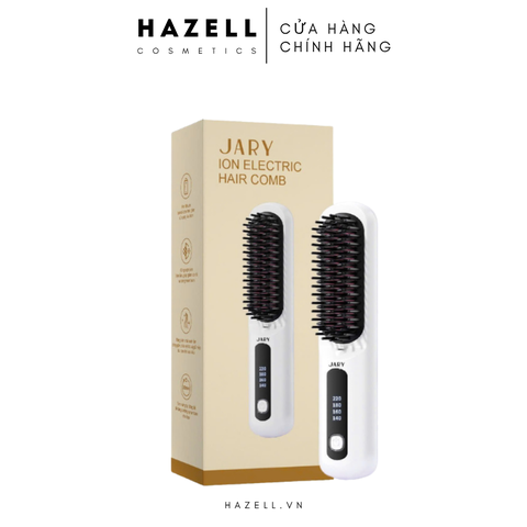 Lược Điện Chải Tóc Không Dây Ion Âm Jary Ion Electric Hair Comb - HÀNG NHẬP KHẨU