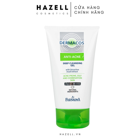 Sữa rửa mặt Farmona Dermacos Anti-Acne Deep Cleansing Gel 150ml - HNK