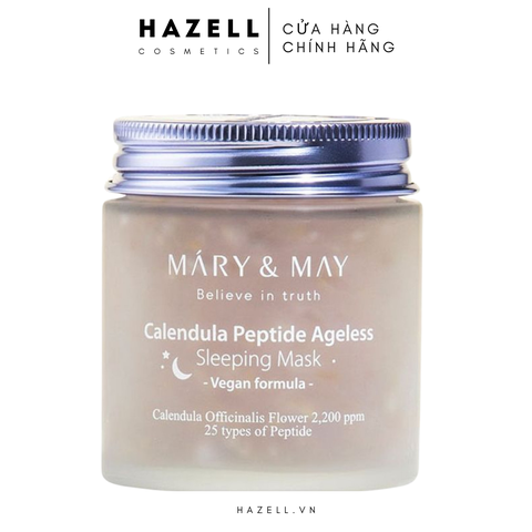 Mặt nạ ngủ Mary&May Calendula Peptide Ageless Sleeping Mask 110g