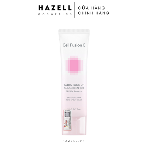 Kem chống nắng Cell Fusion C Aqua Tone Up Sunscreen 100 SPF50+ PA++++ 50ml - HNK