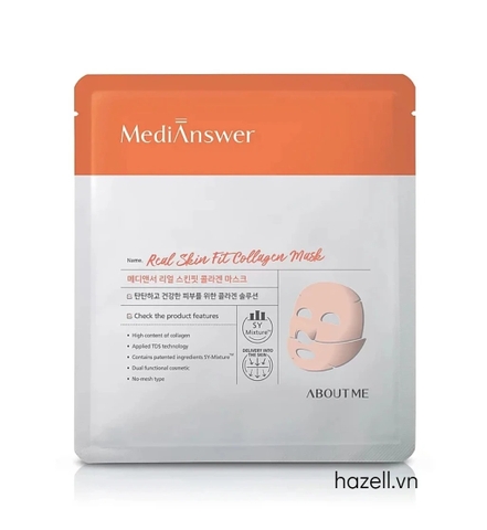 Mặt nạ Medi Answer Real Skin Fit Collagen Mask (Cam)