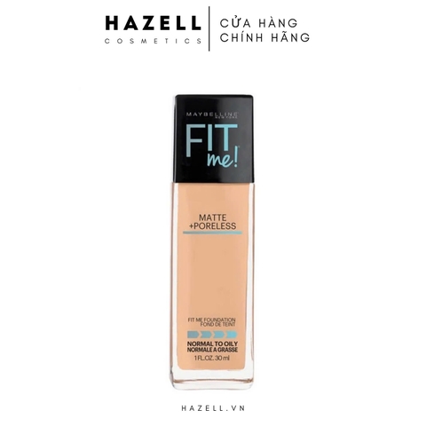 Kem Nền Fit Me Maybelline New York Matte Poreless Foundation SPF 22 30ml