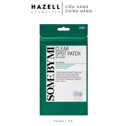 Miếng dán mụn Some By Mi Clear Spot Patch 18 miếng - HÀNG NHẬP KHẨU