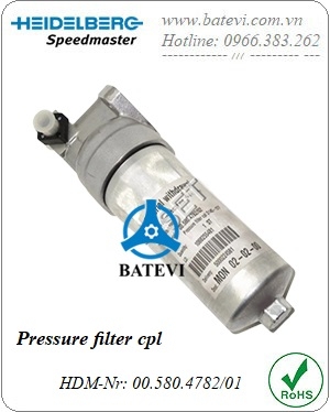 Pressure ﬁlter cpl 00.580.4782