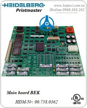Main board BEK 00.758.0362
