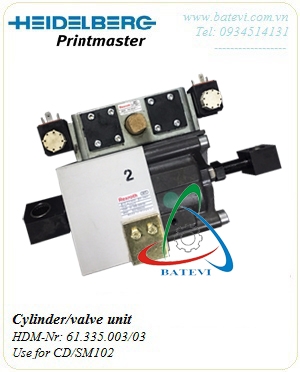 Cylinder valve unit 61.335.003/03