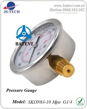 Pressure gauge 0-10 Mpa