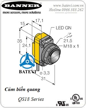 Cảm biến quang QS186LE