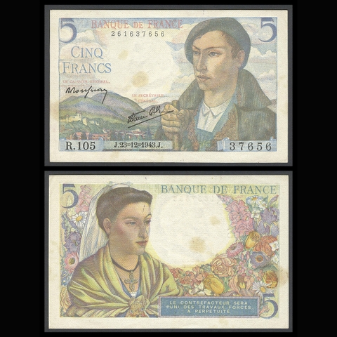 France (Pháp) 5 francs 1943