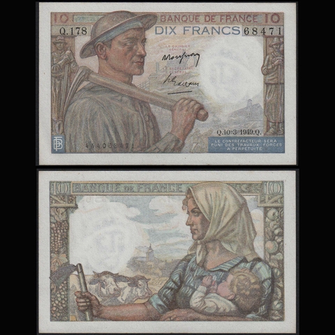 France (Pháp) 10 francs 1942