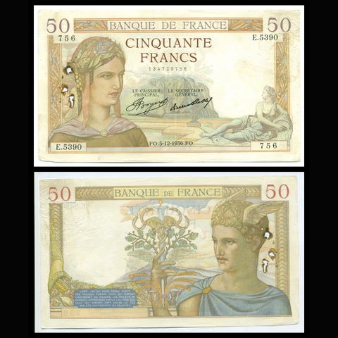 France (Pháp) 50 francs 1936