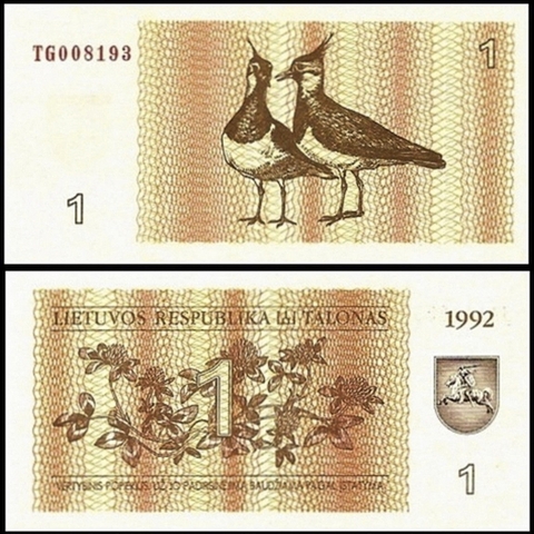 Lithuania 1 tanolas 1992