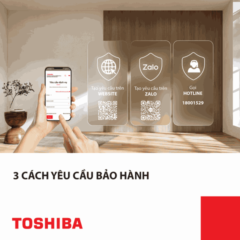 Chính sách bảo hành máy giặt Toshiba